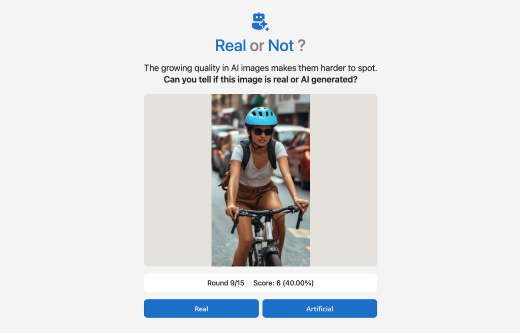 Este ingenioso test de Microsoft te reta a encontrar imágenes generadas con IA. La mayoría falla más de lo que imagina