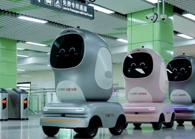 No puedes subir al metro de Madrid con un patinete eléctrico. En el de China, los robots ya son un pasajero más
