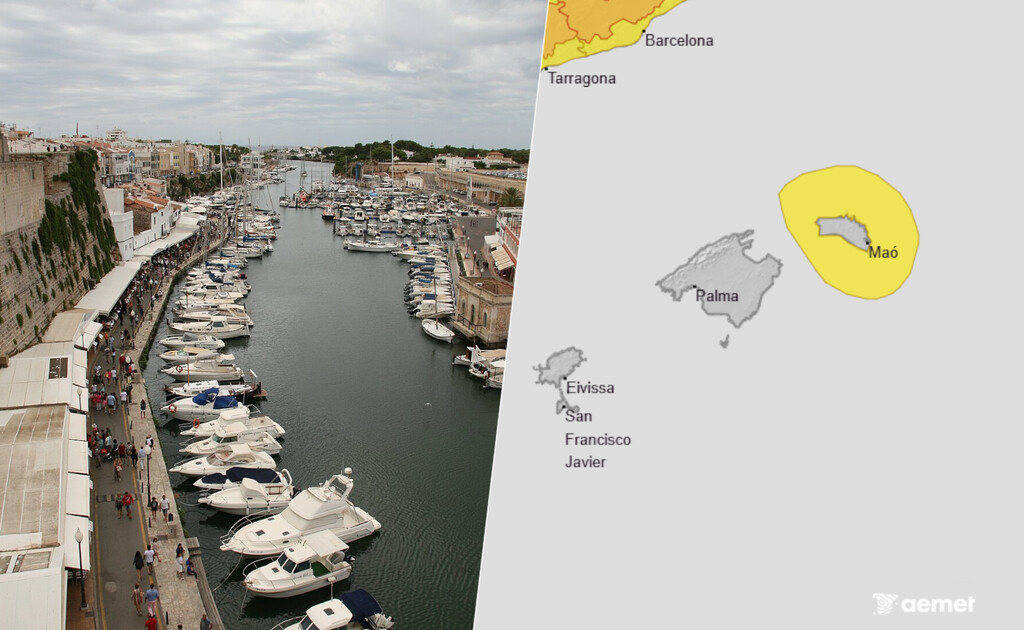 Al calor y las tormentas extremas de verano en Menorca, AEMET acaba de sumar un riesgo más: los «meteotsunamis»