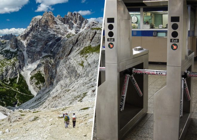 En Italia los agricultores están tan hartos de los turistas que están instalando tornos en las montañas. Literalmente